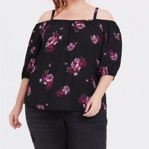 Cold shoulder torrid blouse